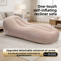 Fauteuil de relaxation gonflable automatique d'extérieur, portable pour camping, festival de musique et pause déjeuner