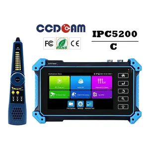 IP Camera Tester with Cable Tracer IPC5200C Plus 8MP AHD CVI TVI SDI CVBS IP Camera Test 4K HD Display Hdsdi Video Monitor