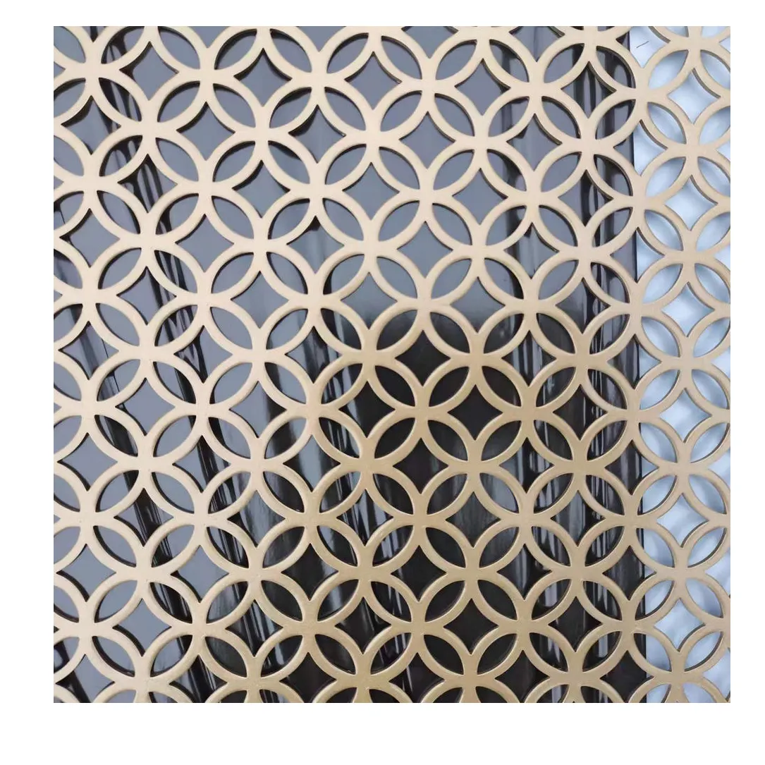 Decorative Sheet Metal Perforated Panels Furniture Stainless Steel WIRE Perforated Mesh, Customized for Outdoor 1m -1.25m CN;HEB