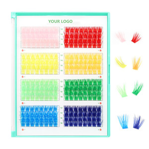 Sulv nhà máy giá bán buôn tự nhiên cụm lông mi Lông mi giả nhãn hiệu riêng lông mi Cụm - Product Image 3