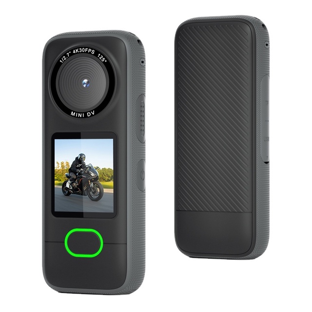 F3 20MP Pocket Action Camera 4K HD 1.4 Inch IPS Touch Screen ABS Body Waterproof Sports Cam for Outdoor Motorcycle Recording