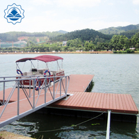 Pont flottant de luxe en aluminium pour quai et bateau, conception de ponton flottant, fournitures marines
