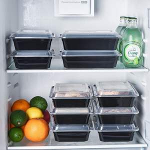 Contenedor de Alimentos Rectangular Reutilizable de 38 oz, Fabricado en Plástico PP Moldeado por Inyección, Apilable, Hermético, Apto para Microondas y Lavavajillas - Product Image 3