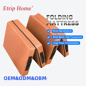 Cama de suelo portátil de espuma viscoelástica de Gel, alfombrilla plegable, colchón plegable triple plegable - Product Image 1