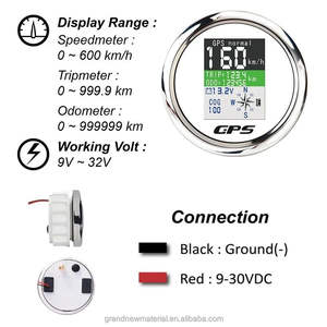 GRANDnavi 85mm elettrico TFT LCD GPS tachimetro contachilometri COG viaggio una latitudine di longitudine altitudine moto marina - Product Image 2