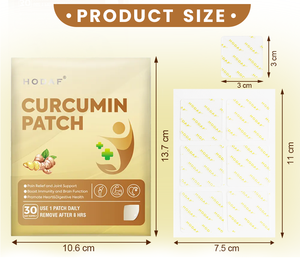 HODAF Patchs Transdermiques de Curcumine Fabricant Leader OEM Patch de Curcuma à Absorption Élevée pour la Santé Cardiaque Logo Personnalisé - Product Image 1