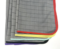 Serviette de cuisine absorbante en microfibre de charbon de bambou 40x40cm 460gsm, séchage rapide, écologique, sans peluches, pour le séchage et le polissage du verre