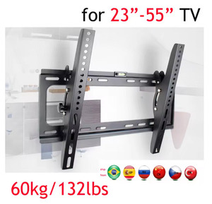 PTB-6044T 23 "30" 40 "55" ขายึดทีวีติดผนัง<span class=keywords><strong>50</strong></span> "โลหะ60กก. แผง400x400แอลซีดีทีวีติดผนังเอียงขึ้นลง15บิ้วอินฟองสบู่ - Product Image 1