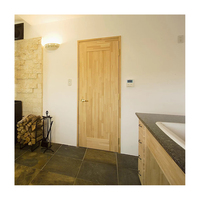 Porte en bois massif moderne, insonorisée, imperméable, de haute qualité, avec panneau flash personnalisé et matériel de montage complet