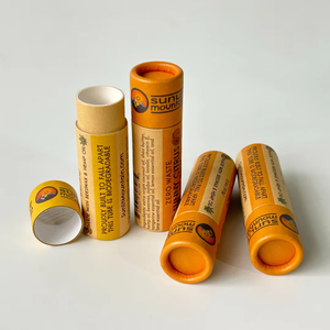 Tube en carton kraft robuste et écologique Mini baume à lèvres Récipient push up avec 5g Récipient déodorant Tube en papier résistant à l'huile - Product Image 4