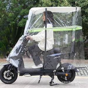 Tettuccio Parasole per Veicolo Elettrico e Moto a Pedali, Copertura Antipioggia, Antivento e Anti-UV per Veicoli a Batteria - Product Image 2