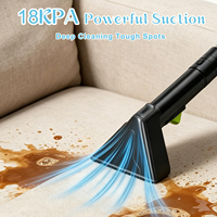 Aspirateur vapeur électrique portable pour la maison, avec réservoir d'eau amovible, pour tapis et canapés