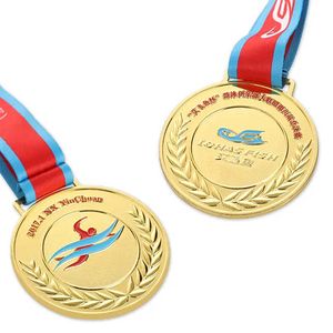 เหรียญรางวัลกีฬาแบบกำหนดเองจากผู้ผลิต สำหรับมาราธอน เต้นรำ 3 มิติ ปั่นจักรยาน เทควันโด ฟุตบอล ยูโด ยิวยิตสู คาราเต้  ทำจากโลหะเคลือบทอง - Product Image 6