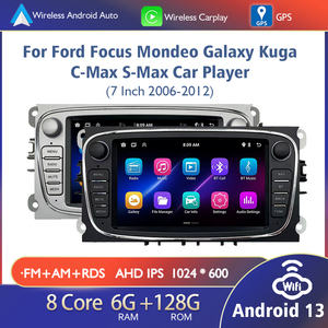 7 inch OLED GPS navigation <span class=keywords><strong>Android</strong></span> 13 đài phát thanh xe Kuga CD 1-năm Bảng điều khiển MP3 USB 2 gam được xây dựng trong TV 1-năm RAM tự động Carplay 128 gam IPS - Product Image 2