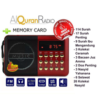 Cadeaux de Noël, radio portable Joc, mini haut-parleur/mini radio avec Coran, Joc H011u/radio FM avec USB, radio Coran USB Joc