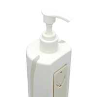 Distributeur de savon biodégradable mural pour shampoing, gel douche, articles d'hôtel - Capacité 300 ml/480 ml, couvercle antivol
