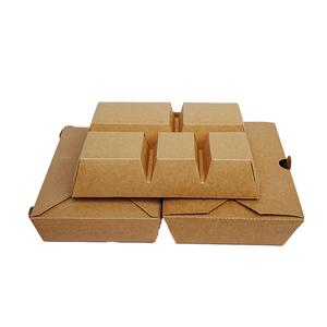 Impresión personalizada de papel Kraft biodegradable desechable comida rápida para llevar caja de embalaje fiambrera - Product Image 6