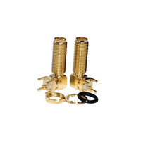 Connecteur coaxial SMA-KWE-23mm en laiton, connecteur RF PCB femelle SMA à angle