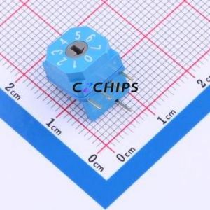 FDR-08H Rotary Encoder Through hole Component (THT),10x10mm Switch - Product Image 1