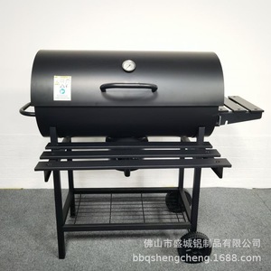 Charcoal <b>Grill</b> Smoker 105.5x85x118cm Multi Function Outdoor <b>BBQ</b> <b>Grill</b> Cast Iron Modern Design - Product Image 1