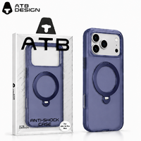 Coque hybride de luxe ATB avec béquille pour iPhone 18 17 Pro Max, toucher soyeux, antichoc, vente en gros, étui magnétique personnalisé pour téléphone portable