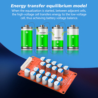 Balanceador activo de alta eficiencia 8S 5A Lifepo4 Li-Ion Battery Management Bms Balancer para E-bike