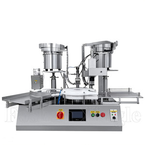 Línea de sistema de embalaje de escritorio Inyección automática de 10ml Botella de vidrio pequeña para mascotas Máquina de llenado y tapado de viales líquidos - Product Image 3