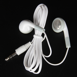 Usine en gros 3.5MM moins cher écouteurs blanc <span class=keywords><strong>filaire</strong></span> écouteur intra-auriculaire jetable casque pour Bus compagnie aérienne Tour Guide Musée - Product Image 5