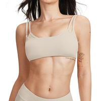 G TOP Débardeur de yoga respirant à double bretelle avec soutien-gorge intégré pour le sport et les vêtements de fitness