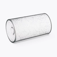 Abat-jour en verre à bulles de 90 mm de diamètre et 170 mm de hauteur, universel, adapté à la plupart des bases de lustres et de lampes murales standard