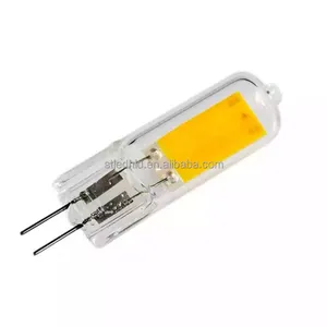 調光可能なG4LED COB電球ガラス管投光器ハイパワー2Wハロゲンランプの交換AC120/230V、新しいERP、過斜め波