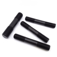 M8 M16 Wholesale High-Strength 8.8 Grade Carbon Steel Black Studs High Temperature Resistance Threaded Rods Double End Bolt