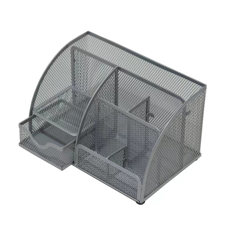 Acheter Porte-stylo de bureau Kawaii, grande capacité, boîte de rangement de papeterie mignonne, porte-crayon créatif de dessin animé, organisateur de bureau pour filles
