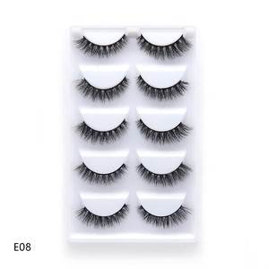Vente en gros les plus populaires <span class=keywords><strong>3DE</strong></span> série 28 Styles 3D faux cils de vison cils en soie modèle naturel marque privée - Product Image 4