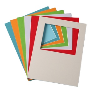 Passe-partout multicolore sans acide, découpé sur mesure, en carton perforé pour l'encadrement de photos, portraits <span class=keywords><strong>et</strong></span> médailles - Product Image 1