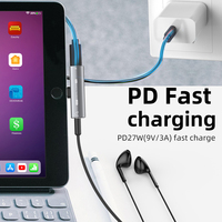 Vente en gros 2 en 1 Type C Adaptateur PD Charge rapide ALC5686 32Bit 384KHZ USB C vers prise casque pour téléphone intelligent Android
