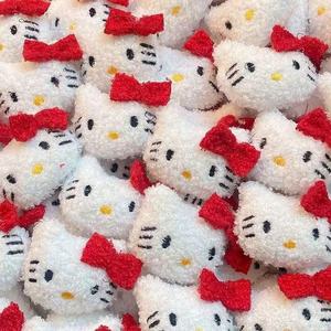 Accesorios de Peluche Red Knot Kitty para Manualidades, Tejido de Tela, Suministros para Sombreros, Ropa, Calcetines, Horquillas para el Cabello, Materiales para Disfraces - Product Image 3