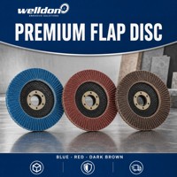 Disque à lamelles Welldon de 4,5 pouces, type VSM T29, meule en zircone alumineuse pour le polissage des joints de soudure en acier inoxydable