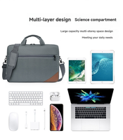 Sac à bandoulière pour ordinateur portable, étui de luxe imperméable personnalisé en gros OEM 14 15 15,6 pouces pour femmes, hommes et filles