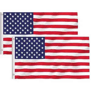 Wholesale Price American Embroidered Flag 3x5 Ft Heavy Duty USA Flag Factory Direct Sale