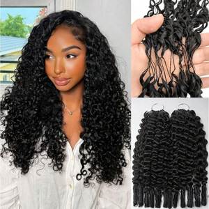 Cabello Humano Rizado Birmano para Trenzas Boho, Extensiones de Cabello Humano 100% Natural, Cabello Humano para Trenzas con Nudos Milagrosos - Product Image 2