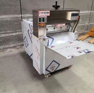 Équipement <span class=keywords><strong>de</strong></span> boucherie industriel Poweradd, <span class=keywords><strong>trancheuse</strong></span> à viande épaisse à 4 rouleaux, base au <span class=keywords><strong>sol</strong></span>, pour saucisses, bacon, agneau, bœuf, aliments - Product Image 3