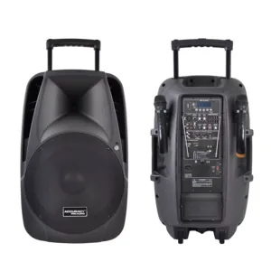 Accuracy Pro Audio PMQ15AVH Plastic DJ Party Home Rechargeable Portable Wireless <strong>Microphone</strong> Battery Powered <strong>Speaker</strong> <strong>with</strong> Trolley - Product Image 1