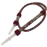 Embout de tuyau de chicha 1,8 m imprimé léopard rouge de qualité supérieure, vente en gros directe d'usine, en stock, logo personnalisé