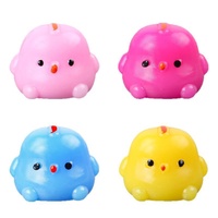 Poulet à presser à la mode jouet doux EVA mousse plastique caoutchouc créatif boulette conception amusant soulagement éducatif pour les enfants