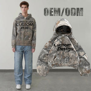 <span class=keywords><strong>Felpa</strong></span> <span class=keywords><strong>con</strong></span> <span class=keywords><strong>Cappuccio</strong></span> Essenziale Oversize Unisex Stile Americano High Street Hip Hop Retrò Y2K Streetwear <span class=keywords><strong>Mimetica</strong></span> Personalizzata - Product Image 1