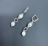 2024 pendentif perle d'eau douce baroque avec collier ras du cou en argent Sterling 925 ensemble personnalisé véritable bijoux à la mode naturels