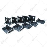 Kkmark étui de vol à double écran tactile réglable Portable pour 2 x Dell P2418HT NUC pour le mélangeur Waves LV1