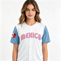 Jersey Baseball Custom Wanita, Jersey Baseball Custom Remaja, Jersey Baseball Custom Tackle Twill, Jersey Baseball Bernapas Cepat Kering Kancing Penuh