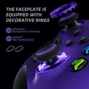EXtremeRate - Carcasas Laterales de Goma de Alto Rendimiento, Versión ASR, Color Morado, para Controles de Xbox Series X S - Product Image 6